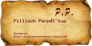 Pillisch Perpétua névjegykártya